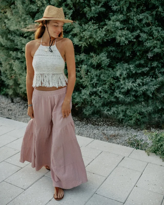 Women's Bella Maxi Pants (peony muslin) Relaxed Casual Leggings