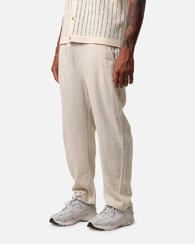 XXIII Ezrah Linen Pants Oatmeal Casual Yoga Pants