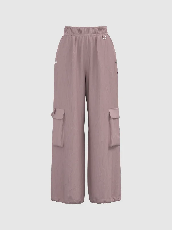 Loose Elastic Wide-Leg Pants Trendy Tapered Pants