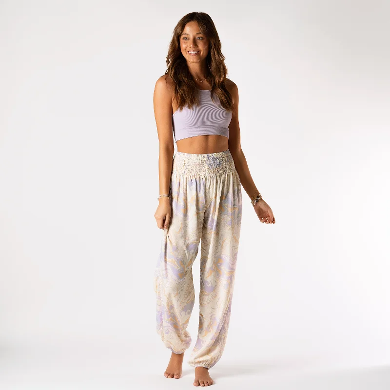 Lotus and Luna - Amethyst Island Harem Pants S/M Casual Sweatpants Style