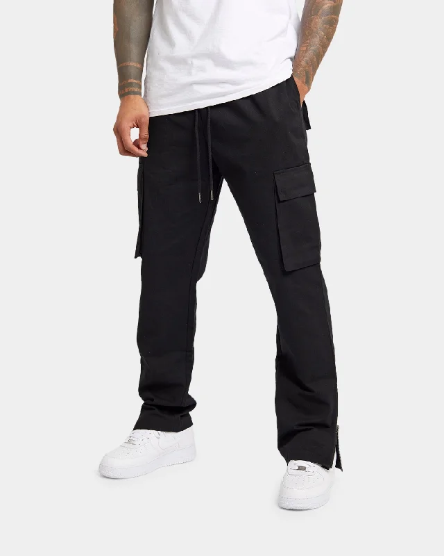 XXIII Carl Cargo Pants Black Casual Plaid Pants
