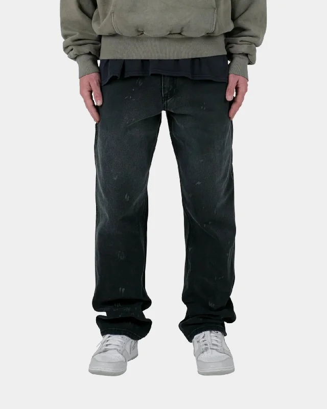 MNML Vintage Work Pants Black Classic Pleated Pants