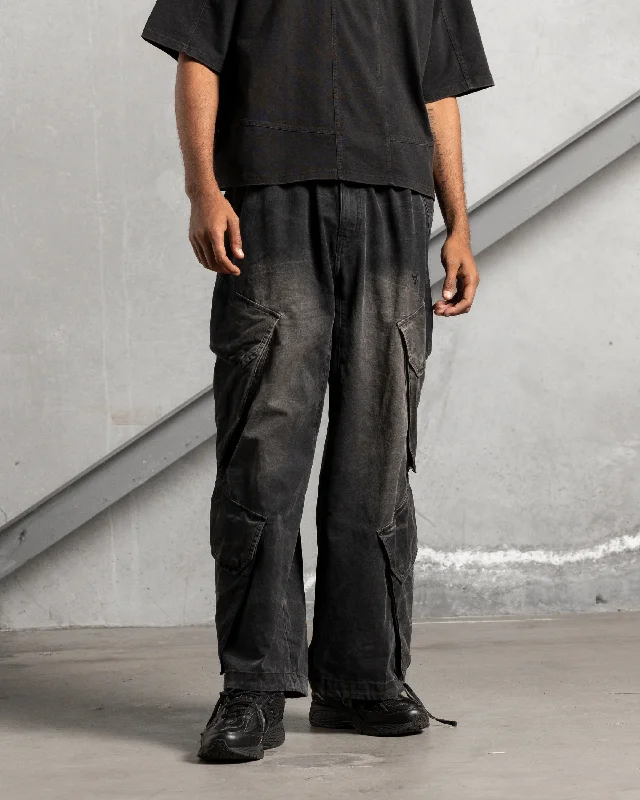 The Anti Order Hurtlocker Parachute Pants Vintage Black Fashionable Sporty Pants