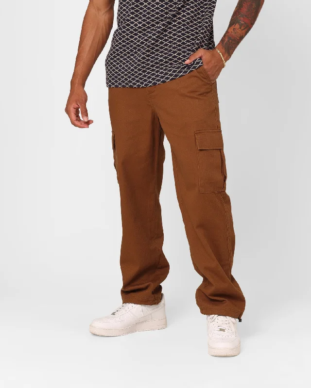 XXIII Cartney Cargo Pants Brown High-Waist Yoga Pants