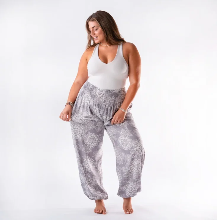Curve Galapagos Harem Pants Chic Slim Fit Pants