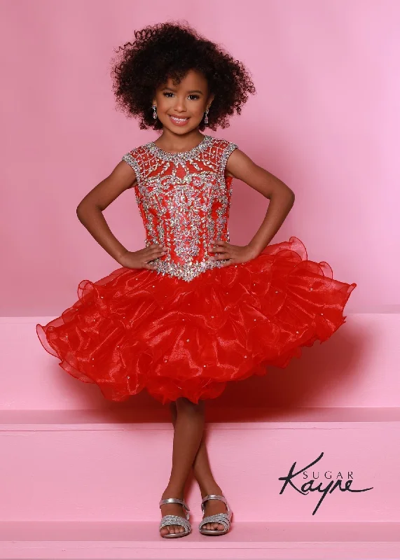 Sugar Kayne C210 Short Ruffle Girls Cupcake Pageant Dress Corset Toddler Baby Formal Gown Sugar Kayne C210 Short Ruffle Girls Cupcake Pageant Dress Corset Toddler Baby Formal Gown