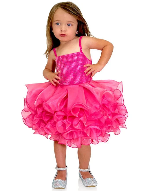 Marc Defang 5144 Short Crystal Cupcake Pageant Dress Layered Ruffle Girls Baby Kids Gown Marc Defang 5144 Short Crystal Cupcake Pageant Dress Layered Ruffle Girls Baby Kids Gown