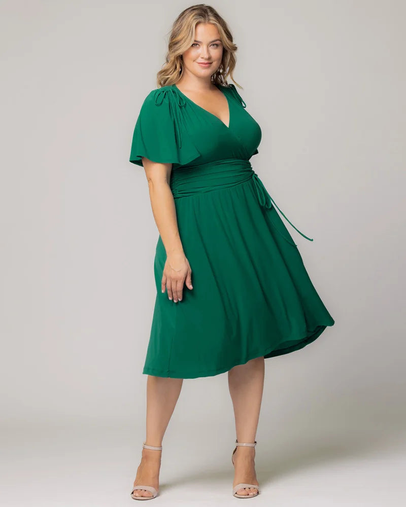 Jemma Ruched Tie Dress