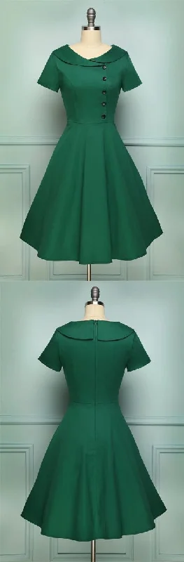 Green Satin Shot Homecoming Dress With Sleeves   cg15365