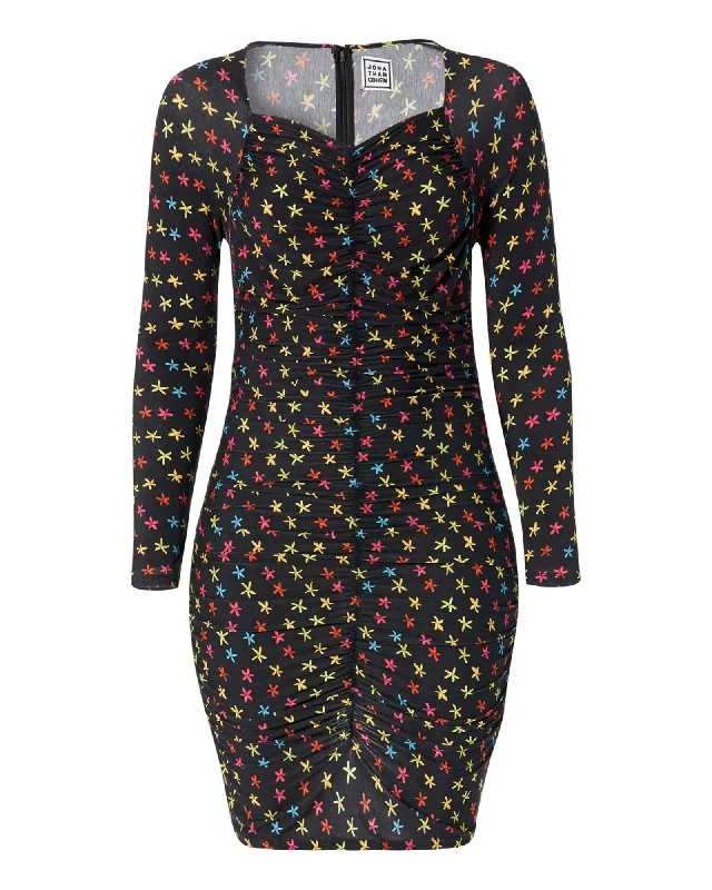 Mini Ruched Dress | Black