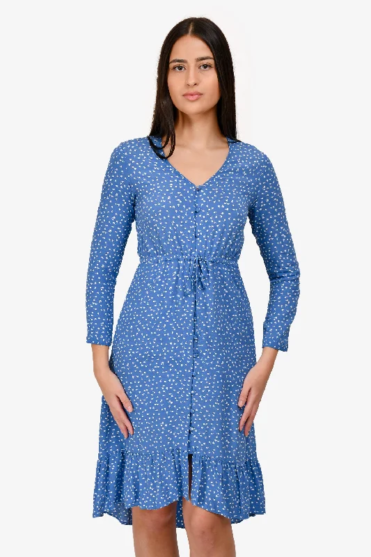 Rails Blue Printed Dress Size XS