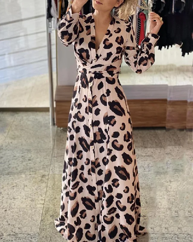 DRESS MAXI DRESS Fashionable Printed Maxi Dress