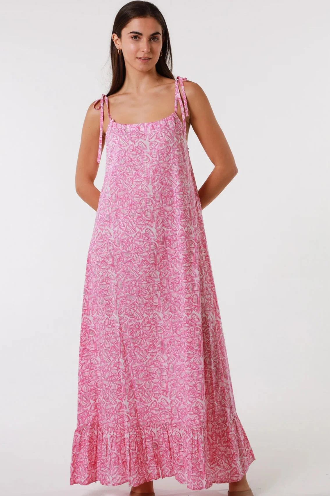 MARLEY COTTON SLIP MAXI DRESS Elegant Silk Maxi Dress