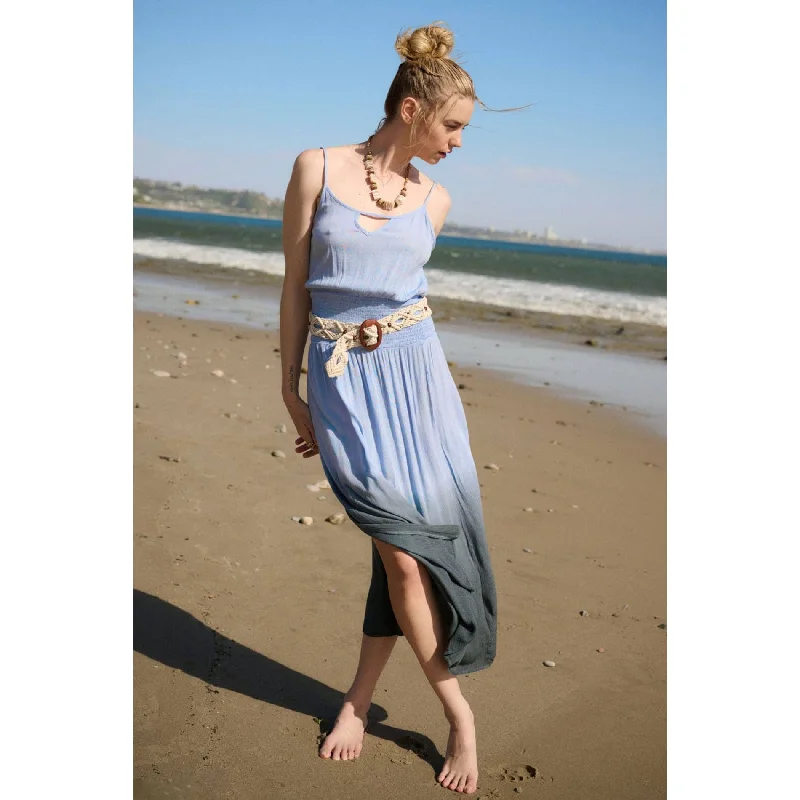 Ripple Effect Maxi Dress Trendy Floral Print Maxi Dress
