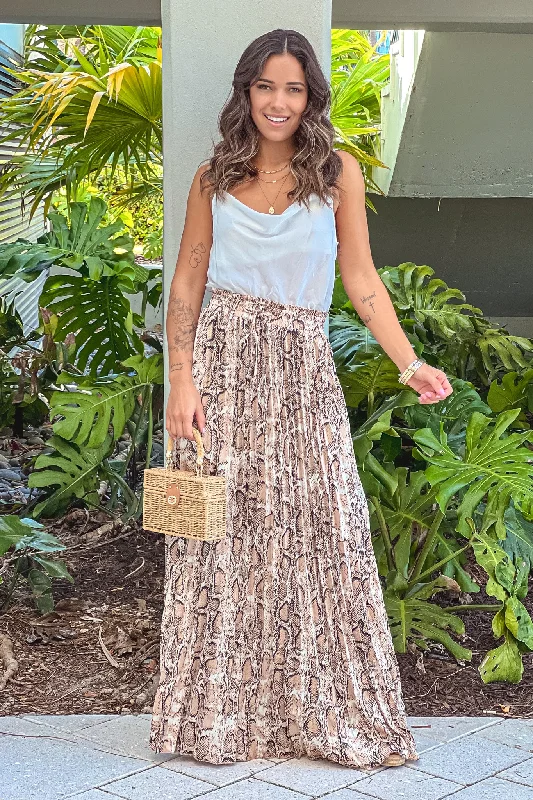 White Draped Top Maxi Dress With Pleated Leopard Skirt Classic V-Neck Maxi Dress