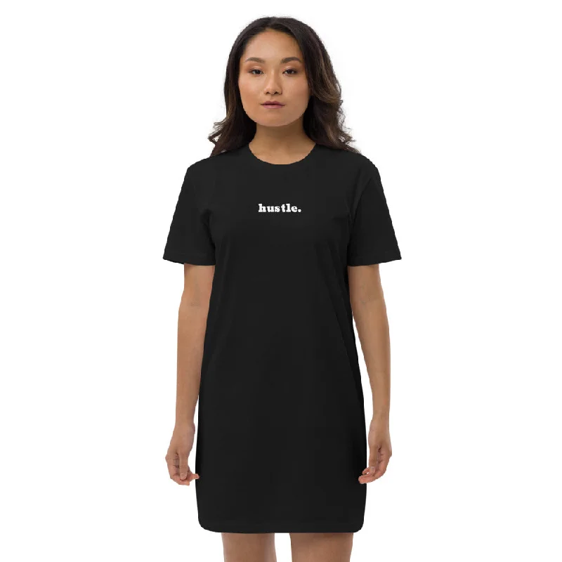 Hustle Organic Cotton T-Shirt Dress in Black or Pink Spandex Blend Rayon Blend Denim Blend Hustle Organic Cotton T-Shirt Dress in Black or Pink Spandex Blend Rayon Blend Denim Blend