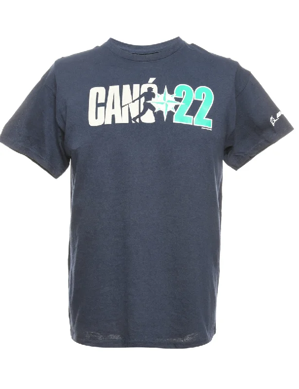 Robinson Cano Sports T-shirt - M Wool Fabric Cashmere Fabric Tweed Fabric