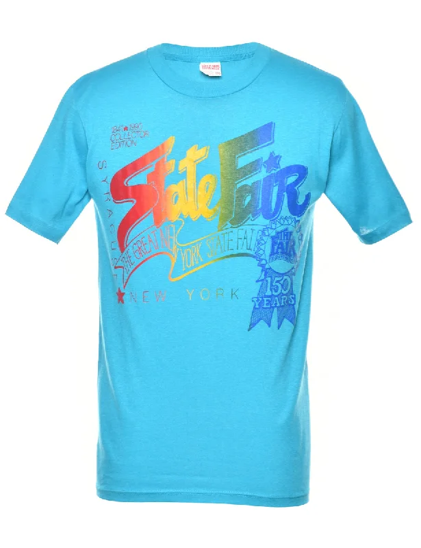 State Fair Printed T-shirt - M Chenille Fabric Brocade Fabric Lace Fabric