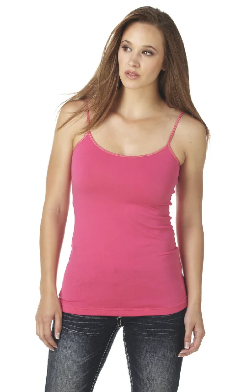 Sidran Cowgirl Up Satin Trimmed Cami Rose Tank Blouse Casual Relaxed Fit Blouse