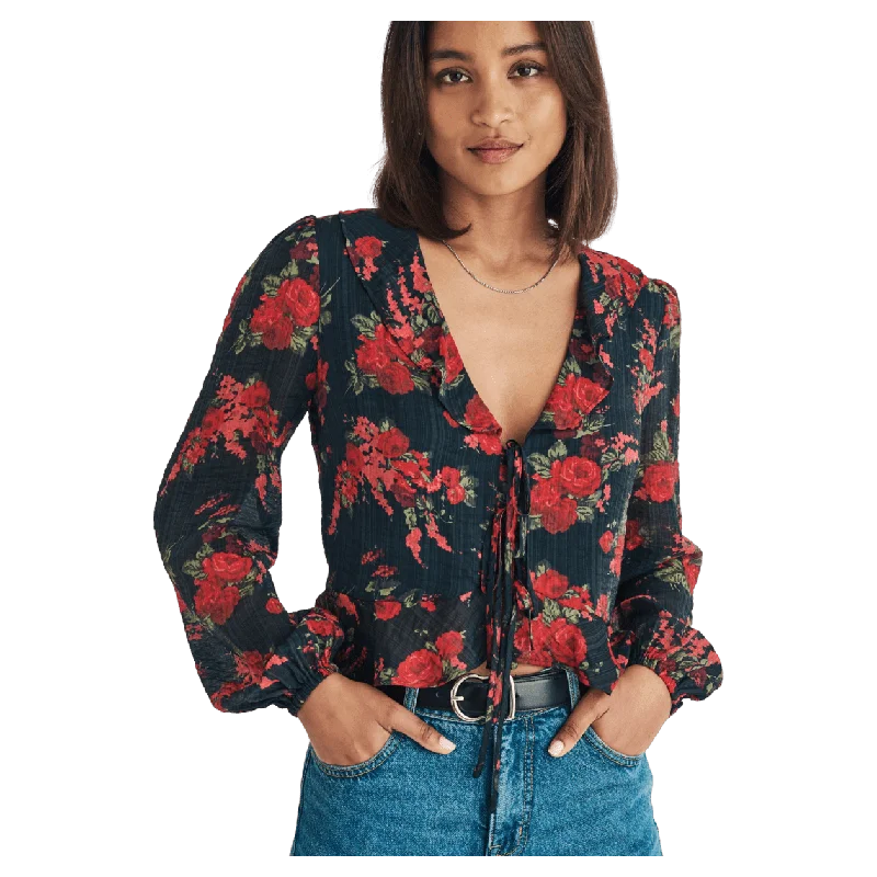 Nobody's Child Lotus Blouse Business Casual Blouse