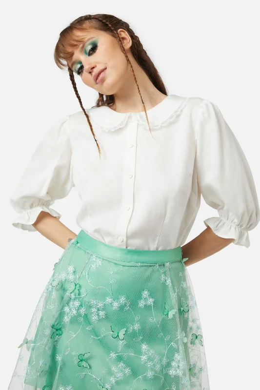 Mortals Blouse Silky Tunic Blouse