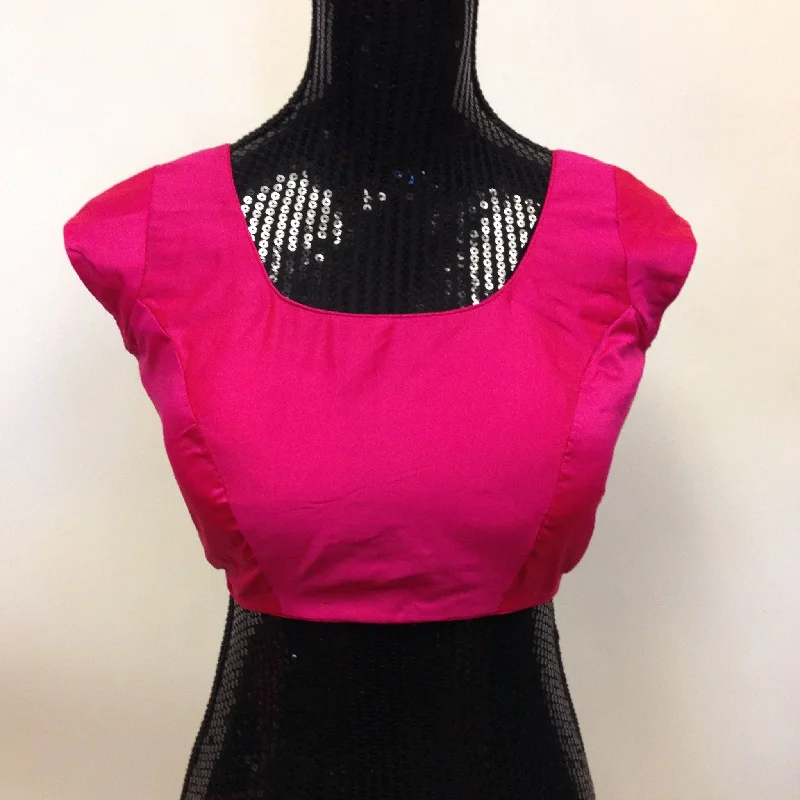 Silk Blouse Pink Wrap Front Blouse