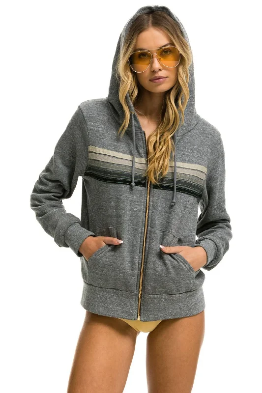 Jacket 5 Stripe Hood Hdrs5 Heather-Grey-Grey Hooded Jacket Caped Jacket Shawl Collar Jacket Jacket 5 Stripe Hood Hdrs5 Heather-Grey-Grey Hooded Jacket Caped Jacket Shawl Collar Jacket