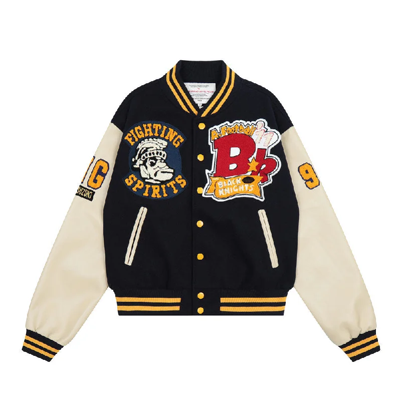 Heavy Duty Embroidered Men's American Football Jacket Insulated Jacket Fitted Jacket Loose Jacket Heavy Duty Embroidered Men's American Football Jacket Insulated Jacket Fitted Jacket Loose Jacket