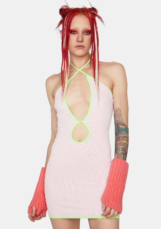 Meet Me At The Boardwalk Mini Dress Classic Solid Mini Dress