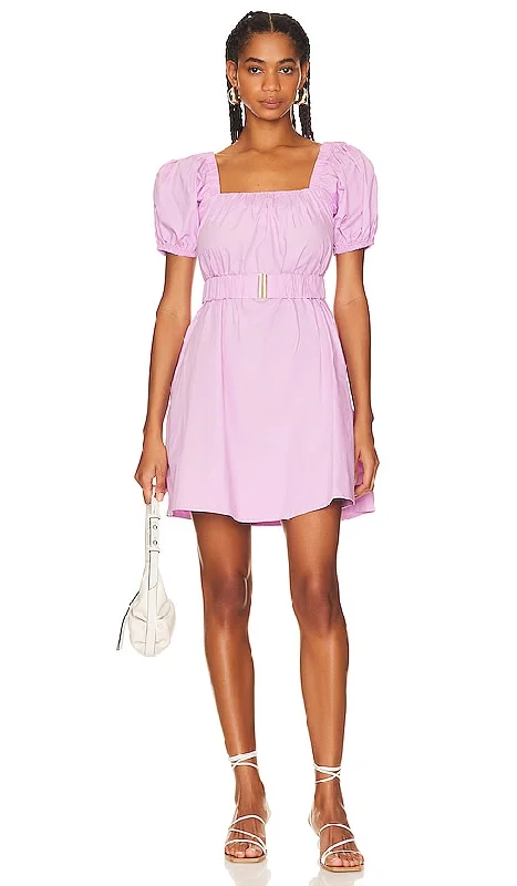 MINKPINK Dita Mini Dress in Lavender Cozy Jersey Mini Dress