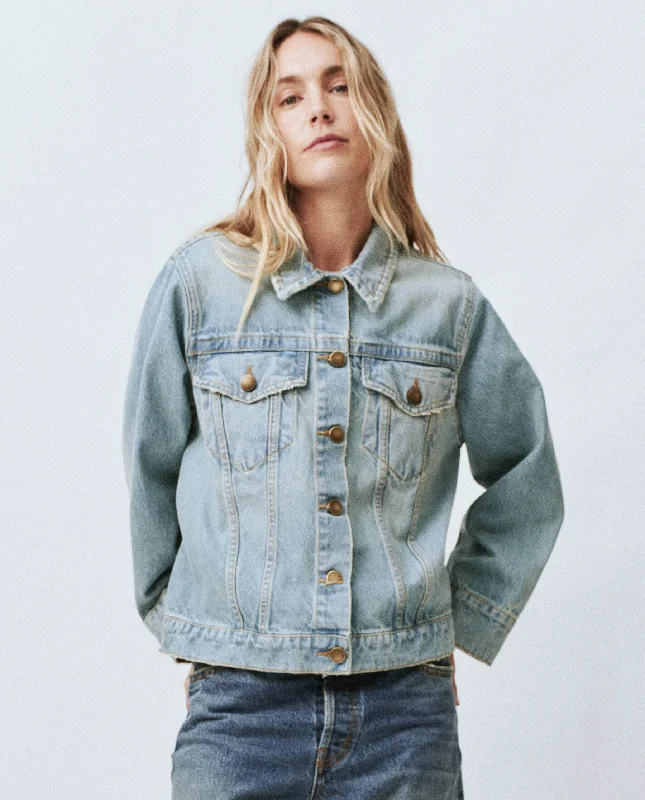 The Slouchy Jean Jacket. -- Great Plains Wash Toggled Jacket Drawstring Jacket Belted Jacket The Slouchy Jean Jacket. -- Great Plains Wash Toggled Jacket Drawstring Jacket Belted Jacket