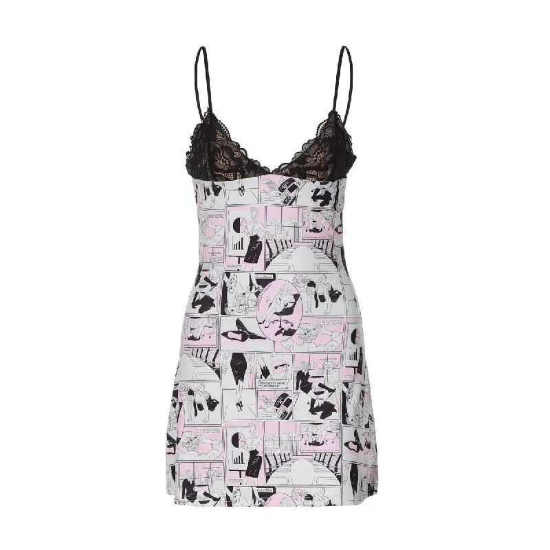 V neck abstract lace cami mini dress Elegant Velvet Mini Dress