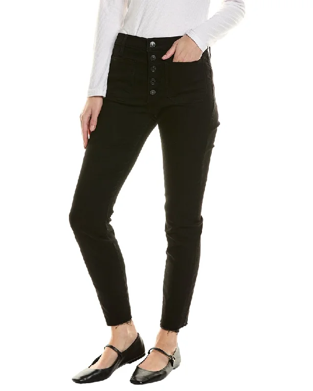 Black Orchid Ava Patch Pocket Skinny Back To The Jean Chic Rolled Cuff Denim Jeans
