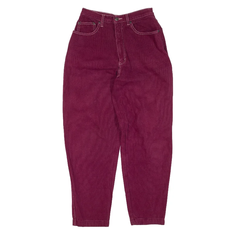 BUS STOP Jeans Purple Denim Regular Tapered Womens W24 L27 Comfortable Low-Rise Jeans BUS STOP Jeans Purple Denim Regular Tapered Womens W24 L27 Comfortable Low-Rise Jeans