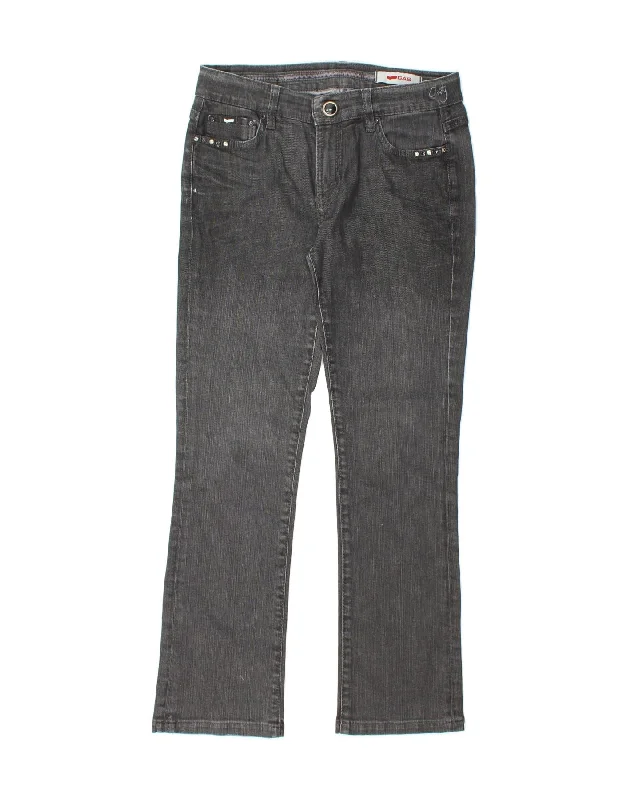 GAS Womens Bootcut Jeans W29 L29  Grey Cotton Trendy Flared Leg Jeans