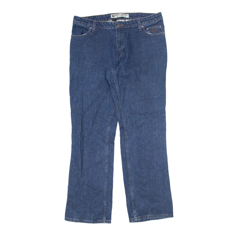 HARLEY DAVIDSON Motorcycles Jeans Blue Denim Regular Bootcut Womens W36 L32 Trendy Plus Size Jeans HARLEY DAVIDSON Motorcycles Jeans Blue Denim Regular Bootcut Womens W36 L32 Trendy Plus Size Jeans