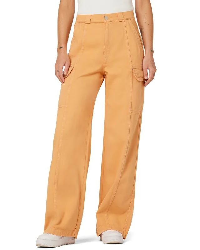 HUDSON Jeans High-Rise Wide Leg Cargo Clay Jean Comfortable Drawstring Waist Jeans