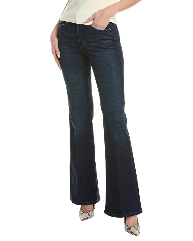 JOE’S Jeans Cassini High-Rise Flare Jean Comfortable Folded Hem Jeans