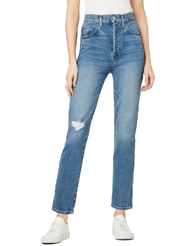 JOE'S Jeans The Raine Barnes Destructed Ankle Straight Leg Jean Casual Bootcut Ripped Jeans JOE'S Jeans The Raine Barnes Destructed Ankle Straight Leg Jean Casual Bootcut Ripped Jeans