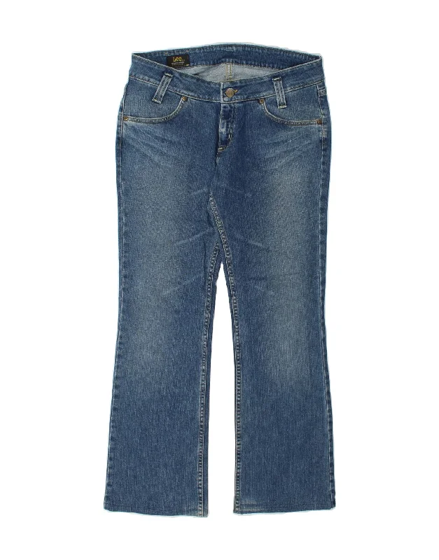 LEE Womens Leola Bootcut Jeans W33 L30  Blue Cotton Comfortable Zip-Fly Denim Jeans