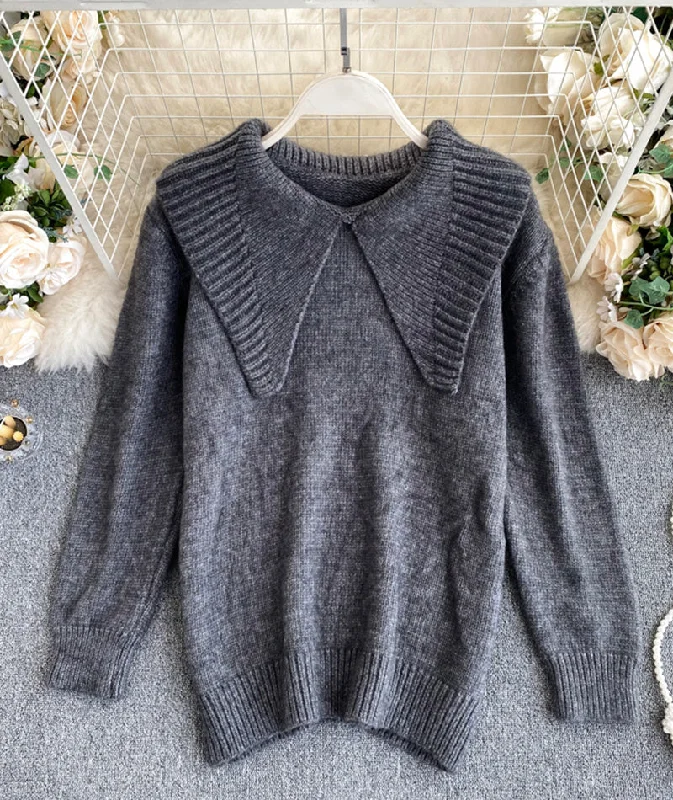 Lovely long sleeve sweater  089 Spandex Blend Rayon Blend Denim Blend