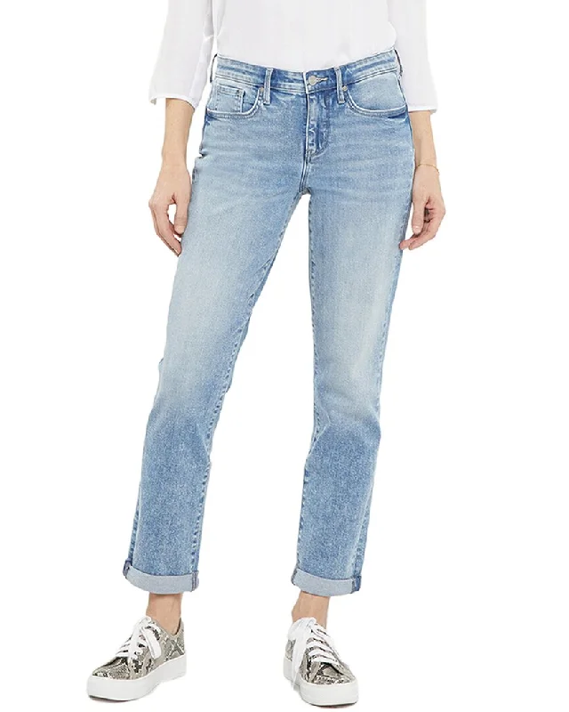 NYDJ Margot Quinta Girlfriend Jean Comfortable Zip-Up Skinny Jeans