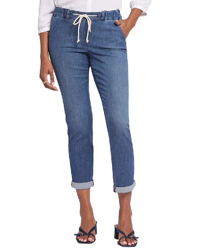 NYDJ Slim Elegance Ankle Jean Fashionable Raw Edge Jeans