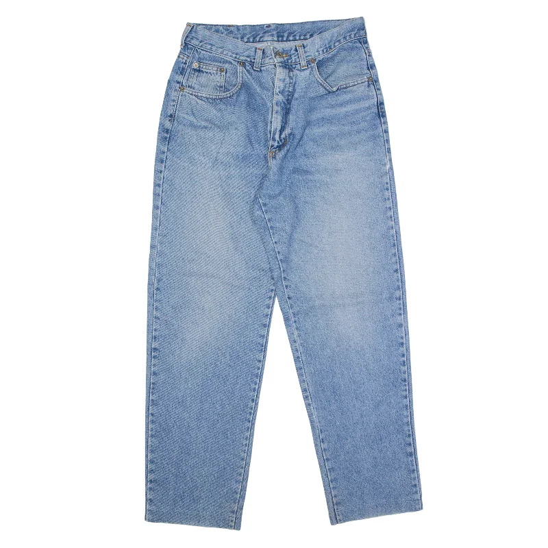 WAMPUM Jeans Blue 90s Denim Regular Tapered Stone Wash Womens W30 L29 Comfortable Full-Length Denim Jeans WAMPUM Jeans Blue 90s Denim Regular Tapered Stone Wash Womens W30 L29 Comfortable Full-Length Denim Jeans