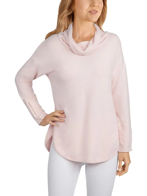 Womens Fleece Long Sleeve Turtleneck Sweater Boxy Sweater Fitted Sweater A-Line