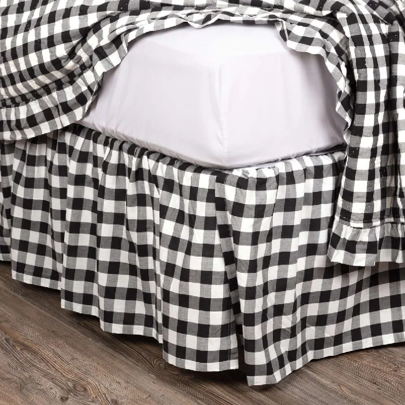 Annie Buffalo Black Check Bed Skirts VHC Brands boho skirt vibe