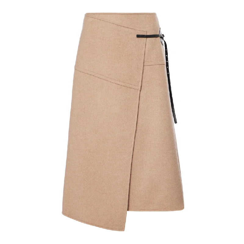 Camel Aida Melange Skirt lace skirt feminine