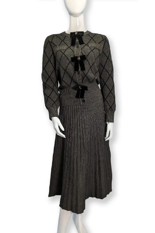 F1015L SKIRT (BLK, CHARCOAL) silk skirt smooth