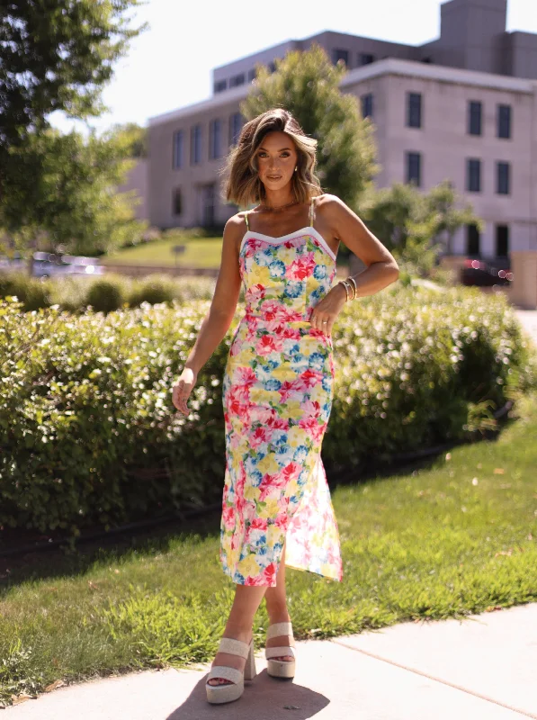 Haisley Floral Skirt spandex blend skirt