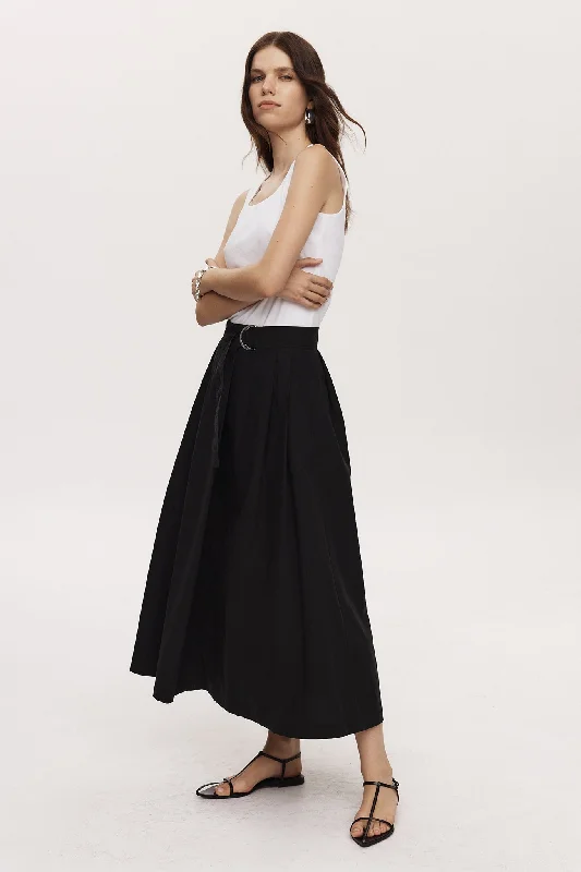 HENRY SKIRT - BLACK denim skirt stylish